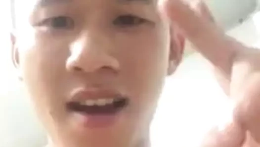 Chinese Guy Jerks Off