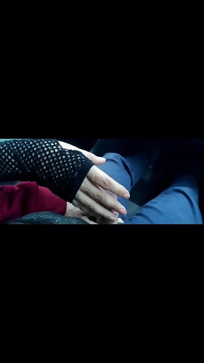 Almost caught! He jerks off in traffic in front of me, I love watching. Big cumshot! Part 1