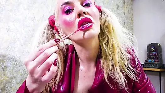 Bimbofizierung Lippennnose, sissy-sklavin WICHslippenstift