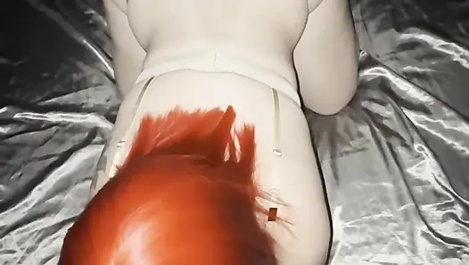 Happy New Year, Asian Teen Girl Fucked in Doggy Style with Creampie the End