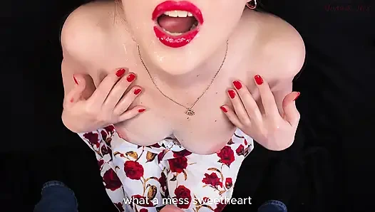 Frenulum Lick to Cum Bubble Overload Bubble Cum Swallow Heaven