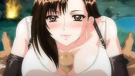 Sarcasticshovel392 präsentiert: Tifa Lockhart aus Final Fantasy VII erliegt einer intensiven, animeartigen Oralsex-Session mit englischen Untertiteln