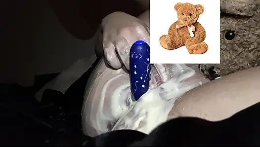 MY KINKY ARAB GIRL MASTUBATES WITH VIBRATOR & MY CUM ALL OVER HER CURVY BODY-  AMATEUR ARABIAN SNOWWHITE