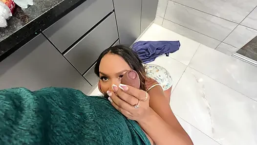 Big-breasted brunette MILF helps her brother-in-law when his wife is away