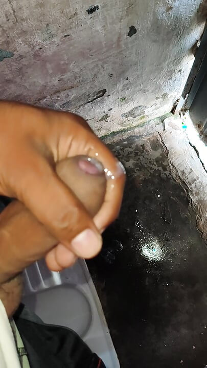 A 22-year-old boy is masturbating with his fist