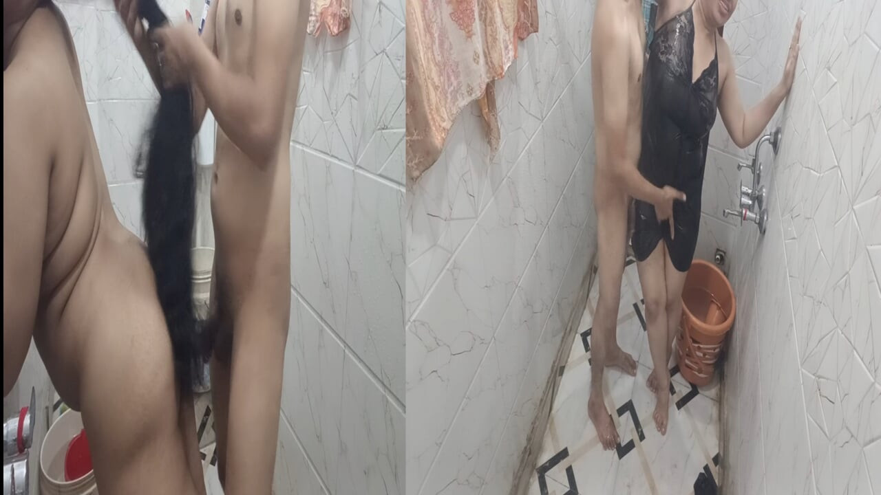 Bhabhi Ji Ne Shower Mein Mera Lund Pakad Liya  Bathroom Fuck Hindi Audio