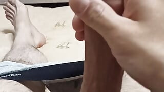 Jerking off alone