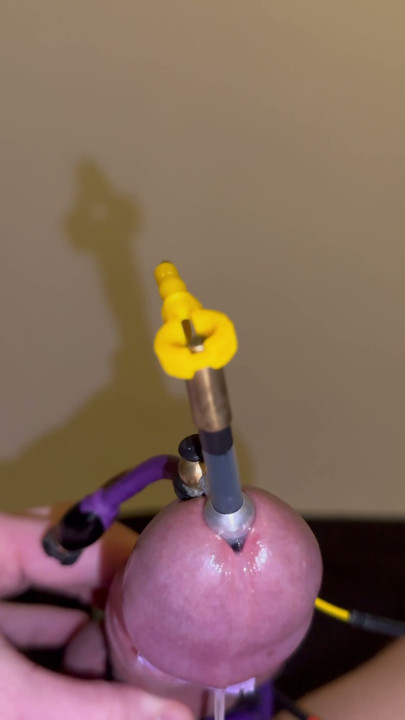 PES Electro Deepthroat Big Jim Cock Milking | Clip 1