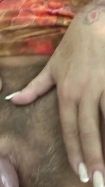 Spectacular moment from "hairy grandma fucks outdoors"