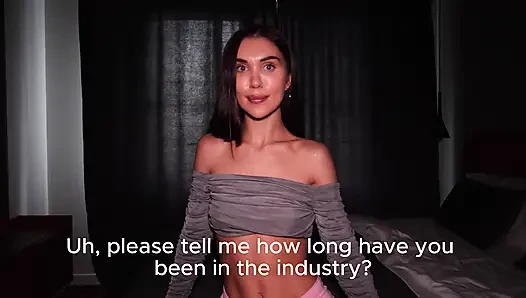 European Model Agreed to a Live Broadcast, Hot Sex, and a Short Interview