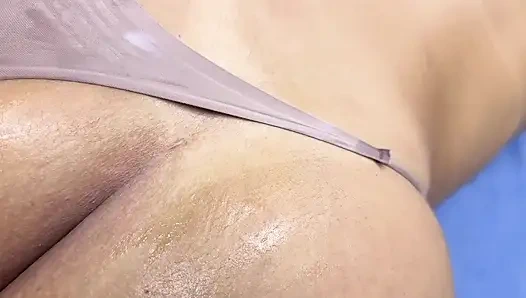 They end up my stepmom in massage session REAL VIDEO