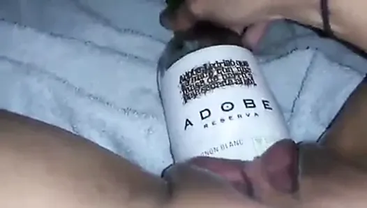 MissXXXandPAIN - Wine Bottle in my sweet pussy