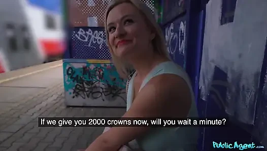 Public Agent - Big Tit Blonde Lily Joy Gets Fucked Behind Train Station