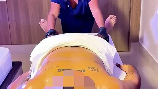 Sinnliche Manuelle Massage POV - Großer Gebauter Amateur-typ, Happy End