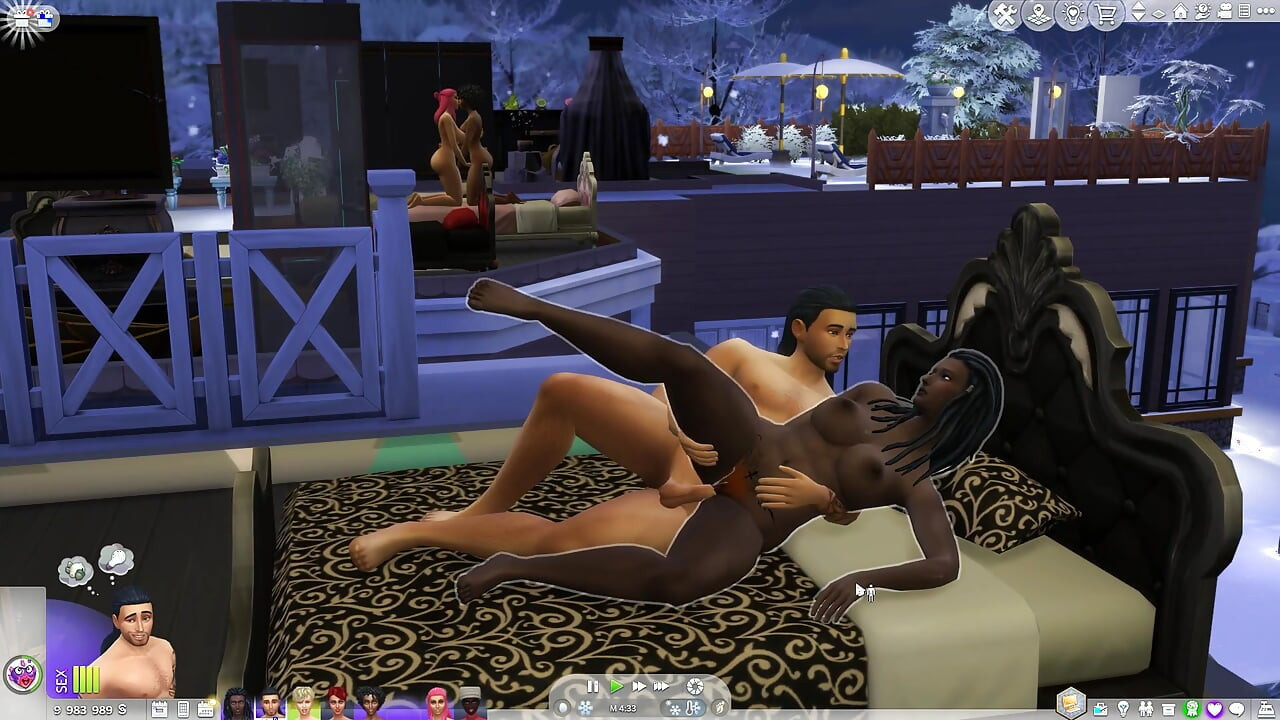 Ateşli seksi sims