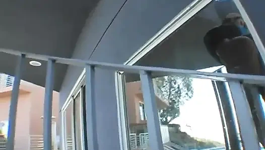 Young Blonde Pussy with Nice Big Tits Sucks a Huge Black Cock in POV