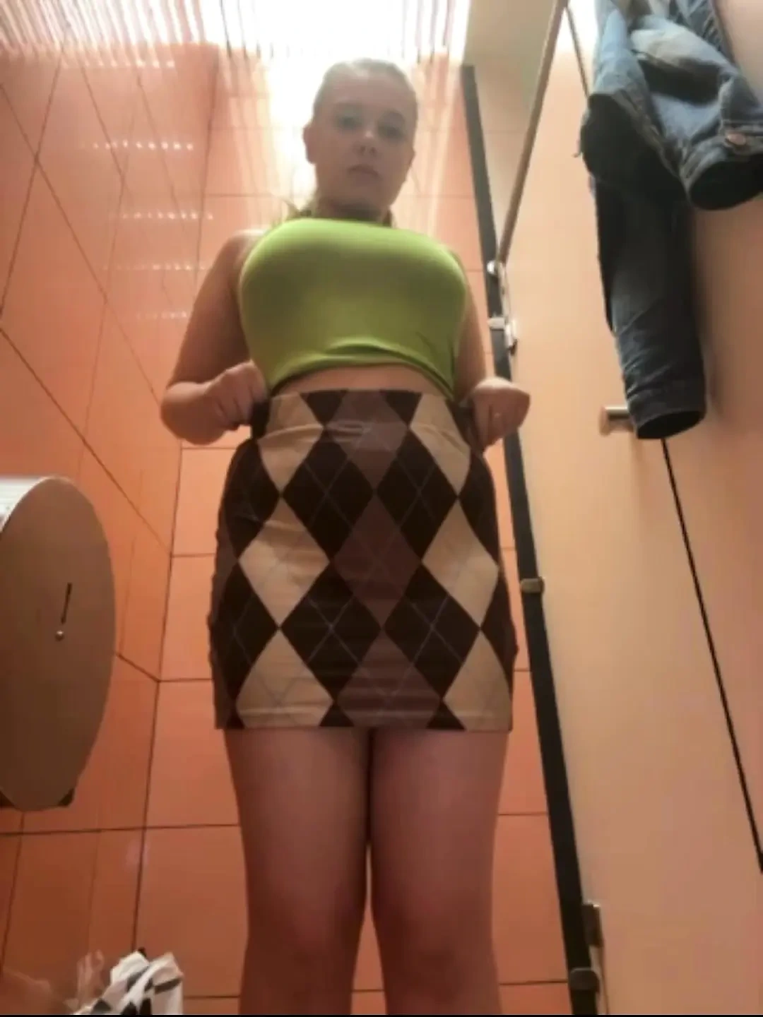 Extreme masturbating in the public