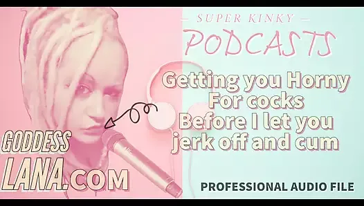 AUDIO ONLY - Kinky podcast 13 getting you horny for cocks before I let you jerk off and cum