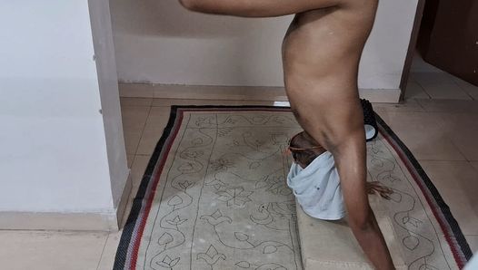 Indian Boy Alone Doing Zumba Dance As Sexual Warm-Up
