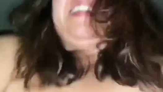 Inderin bBW reitet meinen großen schwarzen schwanz, kommt hart