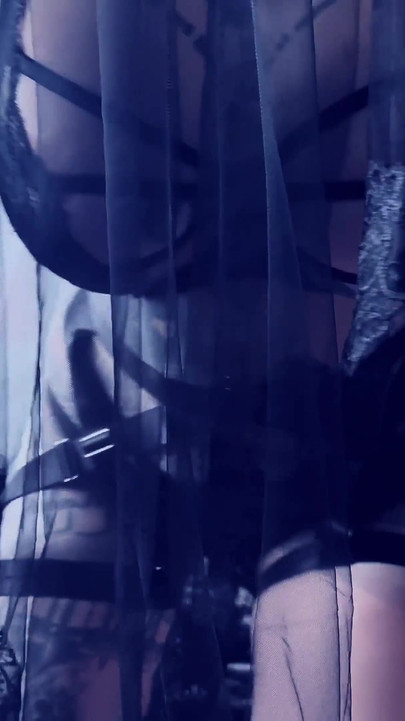 Morticia Makes Hot Halloween Night