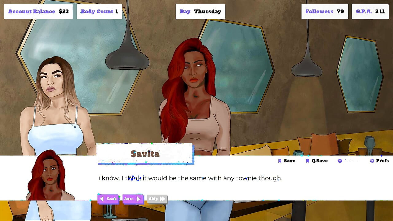 College сRaze: Hot Desi Girl Savita On Lunch With Her Friend Ep.9