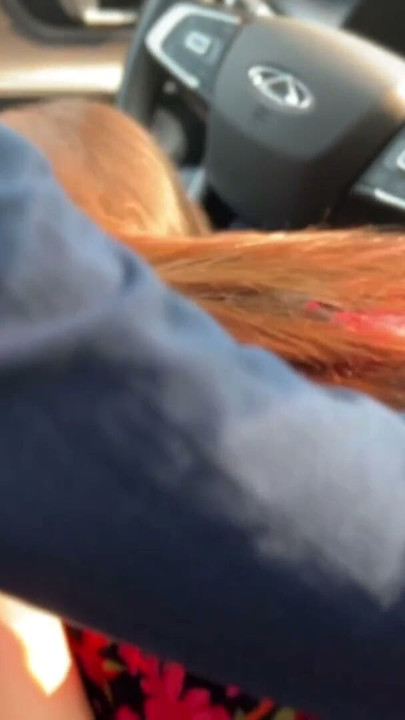 Road head leads to Hitchhiker sex with this brunette | Clip 1