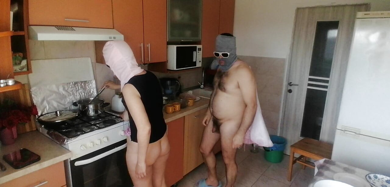 Amateur couple having crazy sex in the bedroom.