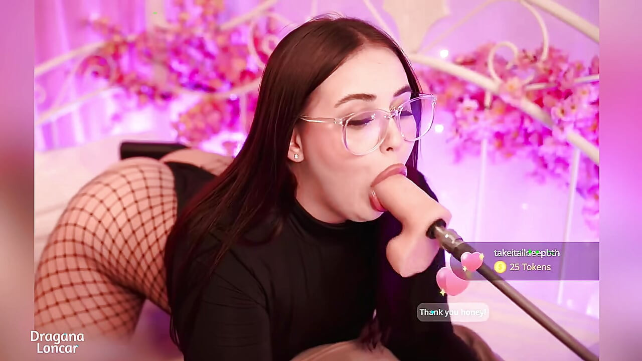 College girl gives an AMAZING deep sloppy blowjob