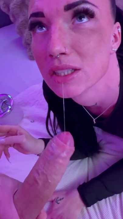 Caught Me Smoking… Turned Into a Sloppy Blowjob POV