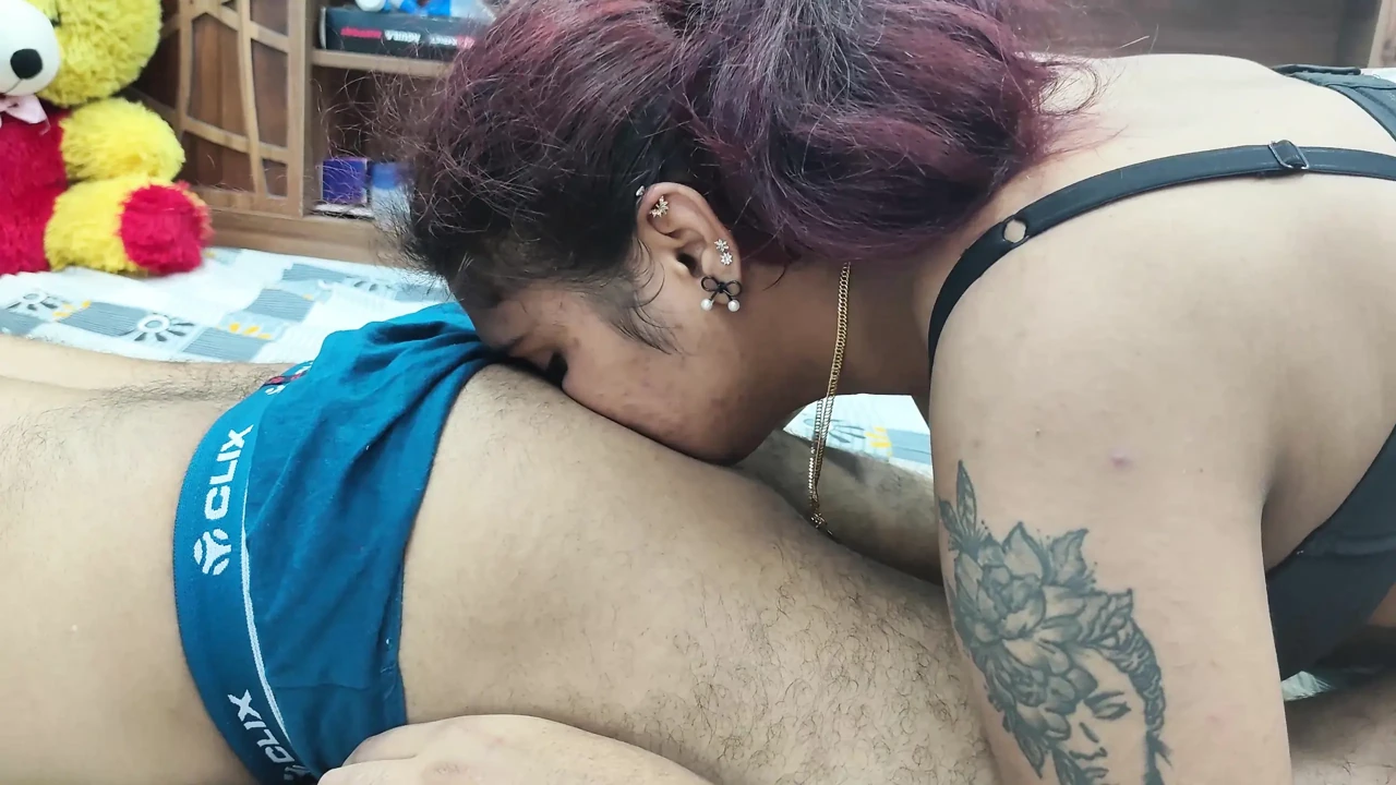 Girl ass kiss and lick by boy then girl kissing boy ass hot romance