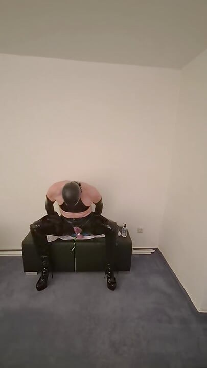 Deep, Rough, and Booted Dildo Riding