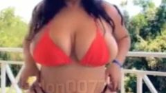 Hot sexy big boobs and ass strip tease