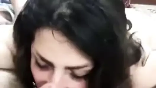 An Iranian woman eats a man