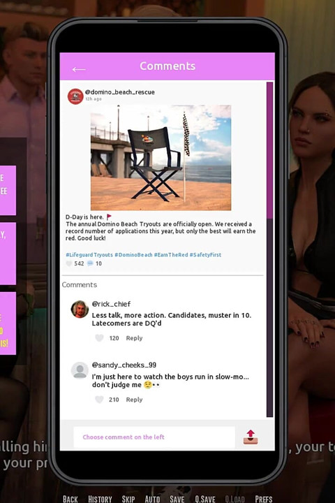 Dominos Beach 22 - Nikki inviterer John til sin midnatsfest efter hans livredder-prøvesejr