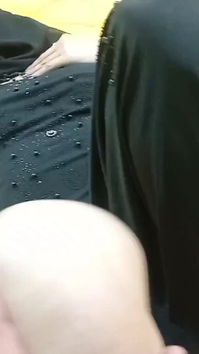 Pretty girl in hijab playing with officer's cock for signature | Clip 2
