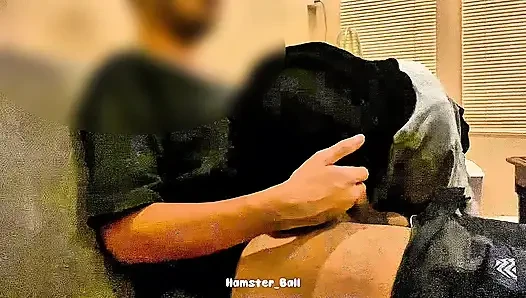 MILF! Amateur Asian Muslim Tries Out Her Boss's Big Cock