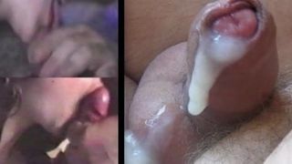 Pequeño polla cuck viendo esposa cameon en un tonguejob