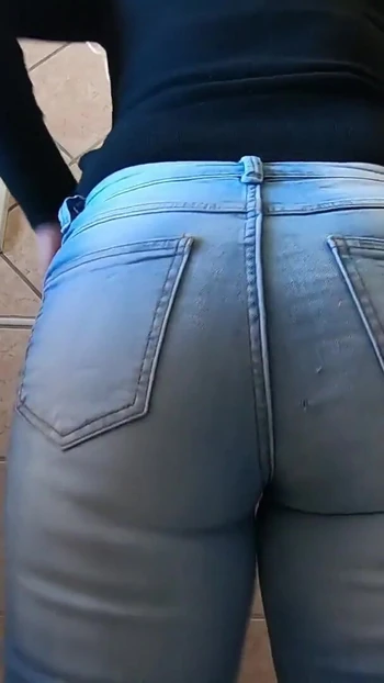 Stunning moment from "Try skinny jeans.The Stepsister Big ass struggles to fit her booty inside her jeans"