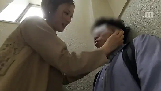 Feel the Kinky Girl's Long Tongue Sucking! She Want to Suck You Dry! Part.1