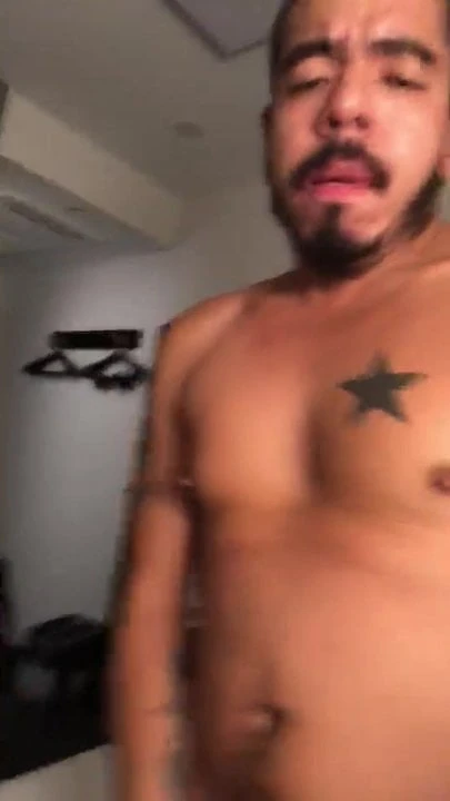 Andy Humps a Pillow and Cums All Over His Chest