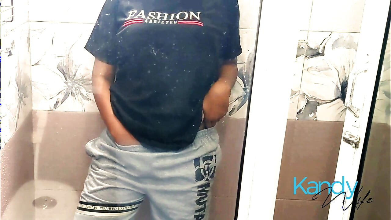 Curvy girl show her body before shower part one
