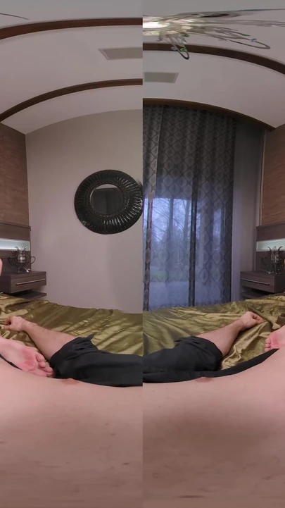 Powerful moment from "18VR One Of Your Favorite Lust Memories Were Threesome With Lia Lin and Nata Gold"