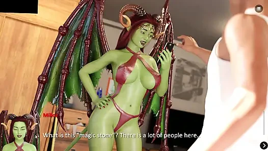 Stiefmutter sendet schwanzlutschendes Video an stiefsohn - the Spellbook Netorare # 5 Gameplay