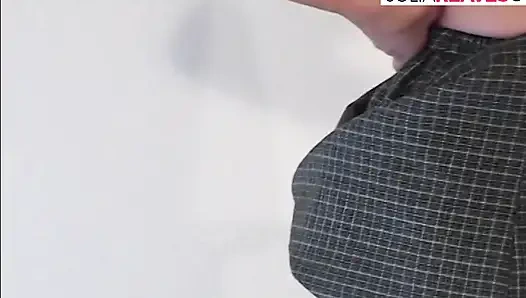 Hot girl moans in excitement as she fingers her tight pussy