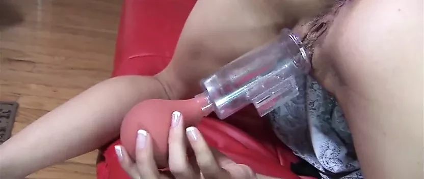 Cute babe with tiny tits plays with her toys and then waits to get penetrated