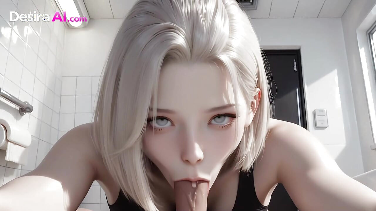 3D Mirror Seduction: Fingers Explore, Cum Coats Pale Tiles in Haunting Lust AI Generated