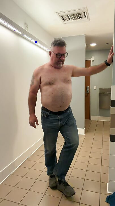 Luvbennude Has Some Fun in a Public Bathroom