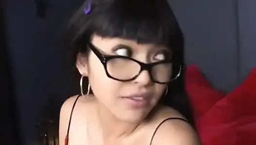 Naughty and geeky nannies fuck with toys on the sofa