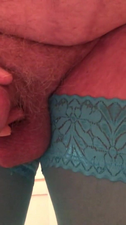 Spectacular moment from "Pissing, then I oum 2 times.. Crossdresser twists his nipples, drips precum, pisses, estims and"
